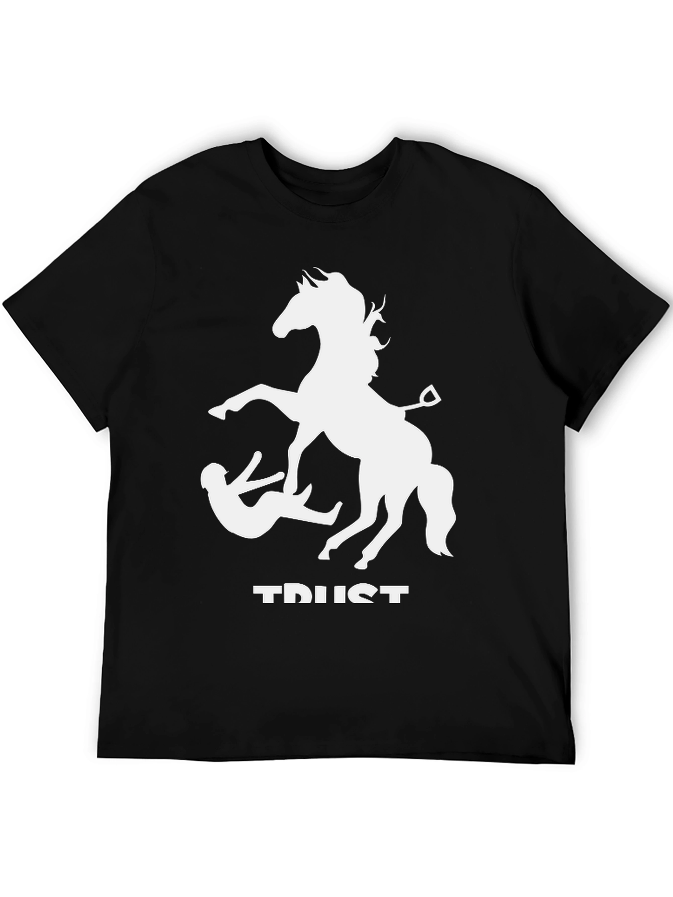 Trust Fall T-Shirt - Funny Horse Graphic Tee