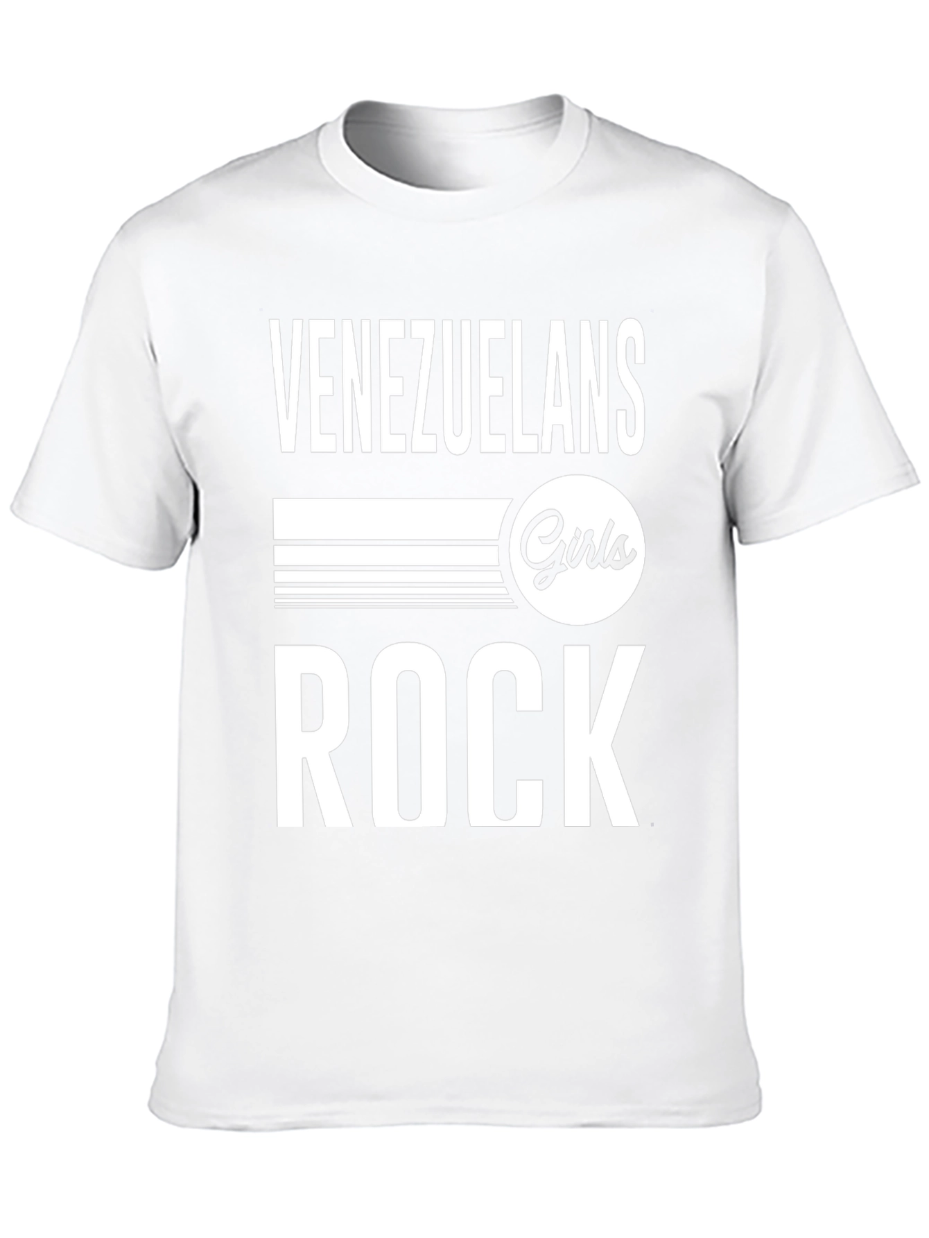 Venezuelan Girls Rock T-Shirt - Black Cotton Tee