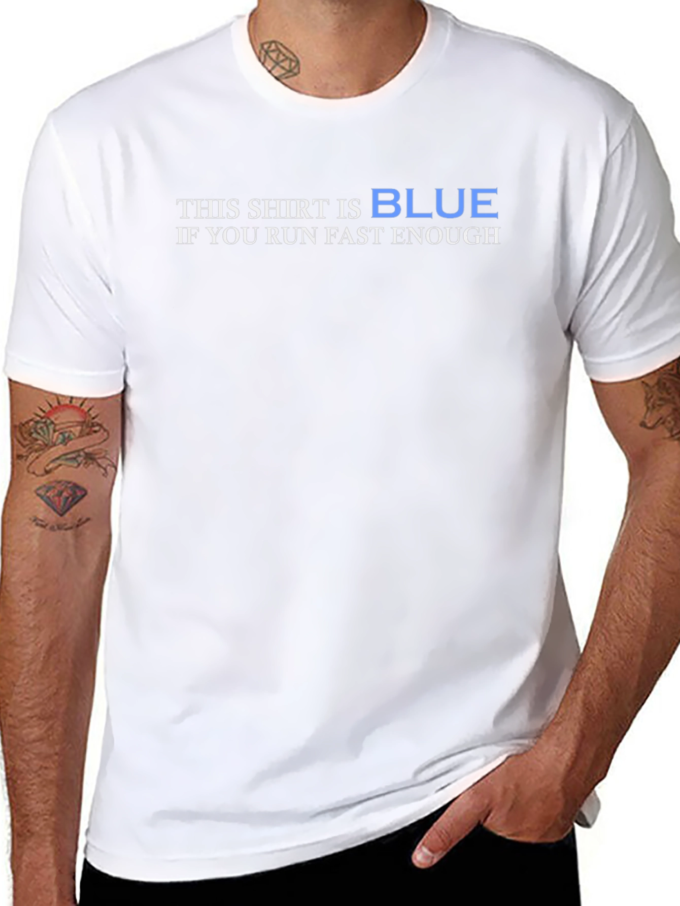 Funny Physics Blue Shift Graphic T-Shirt
