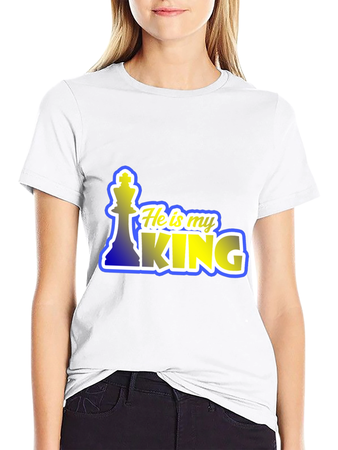 He is My King Chess Piece T-Shirt