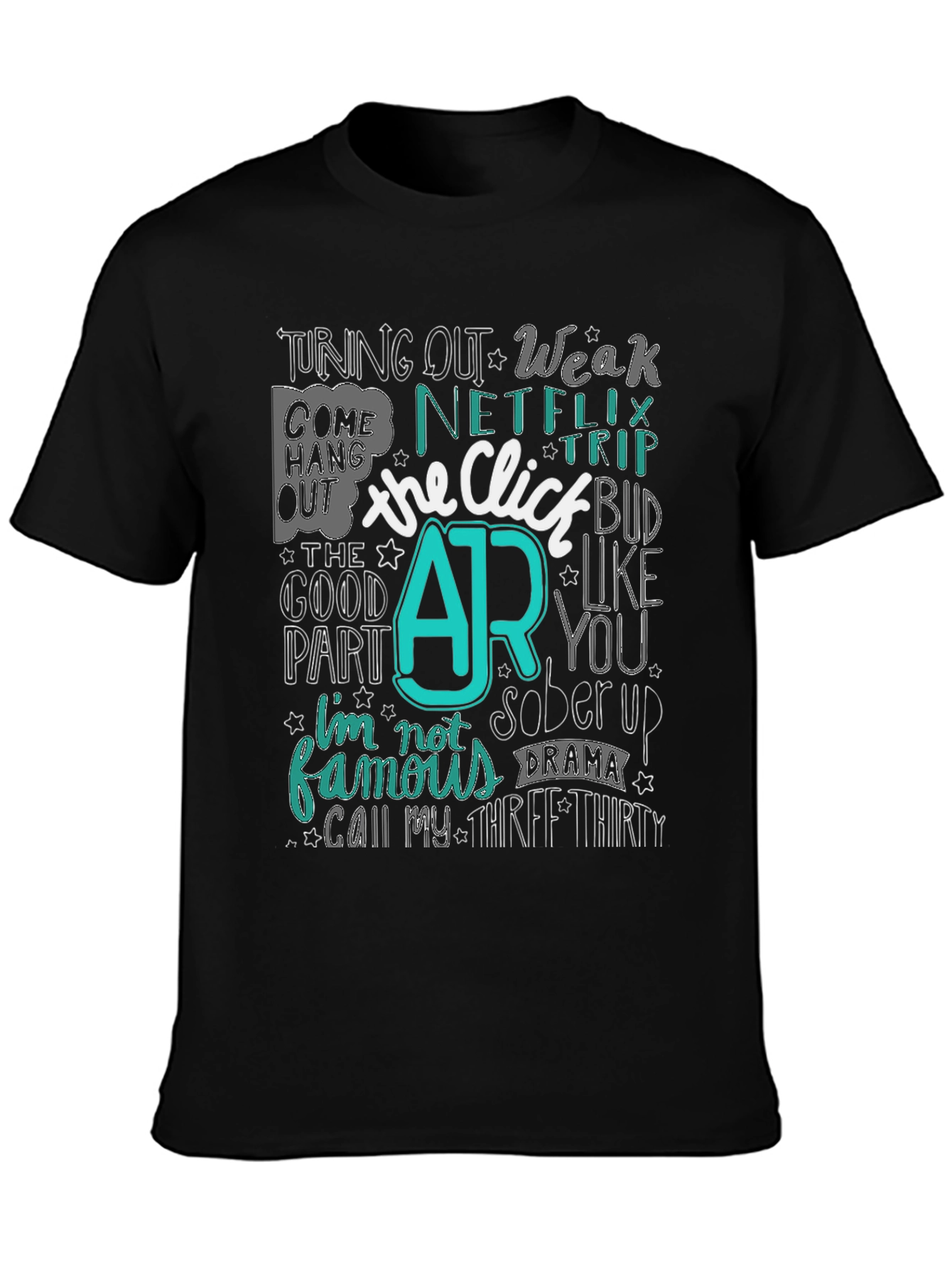 The Click AR Black Graphic Tee