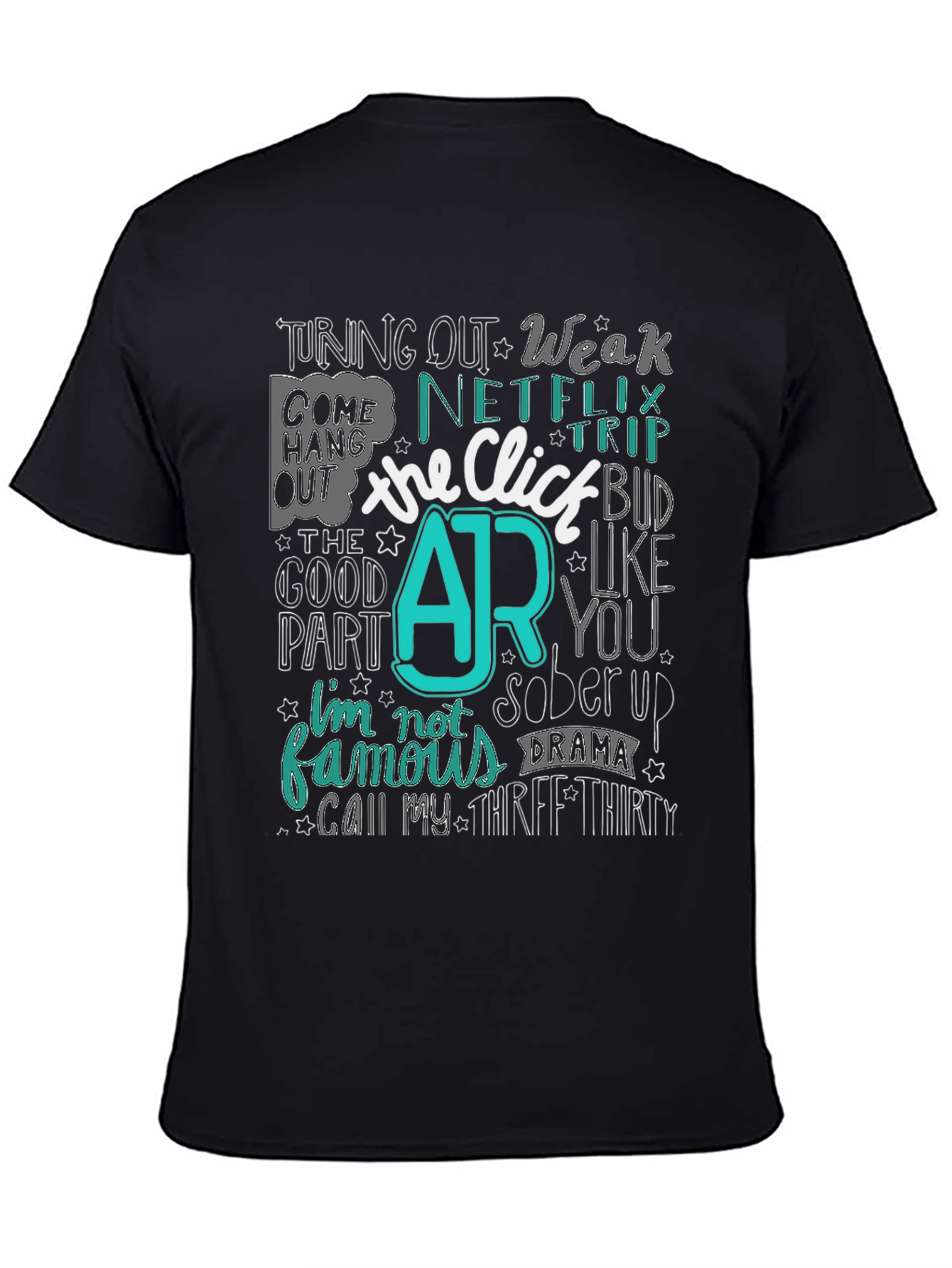 The Click AR Black Graphic Tee