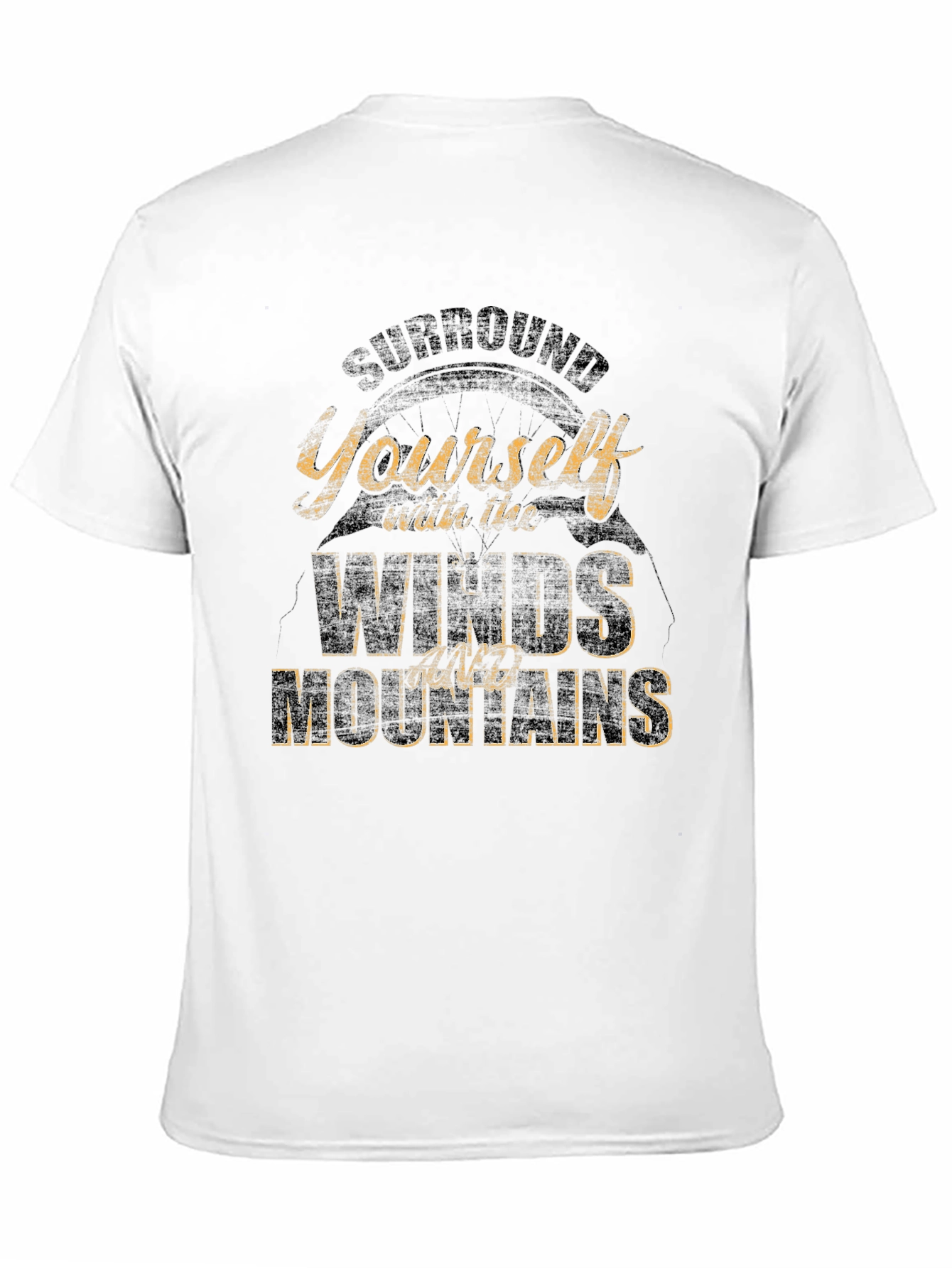 Mountains & Winds Graphic Tee - Black Casual Shirt