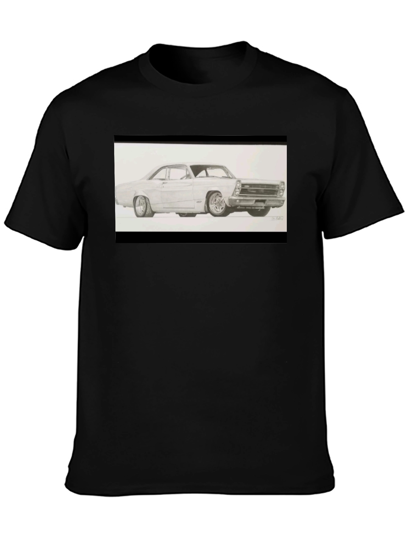 Classic Car Graphic Tee - Black