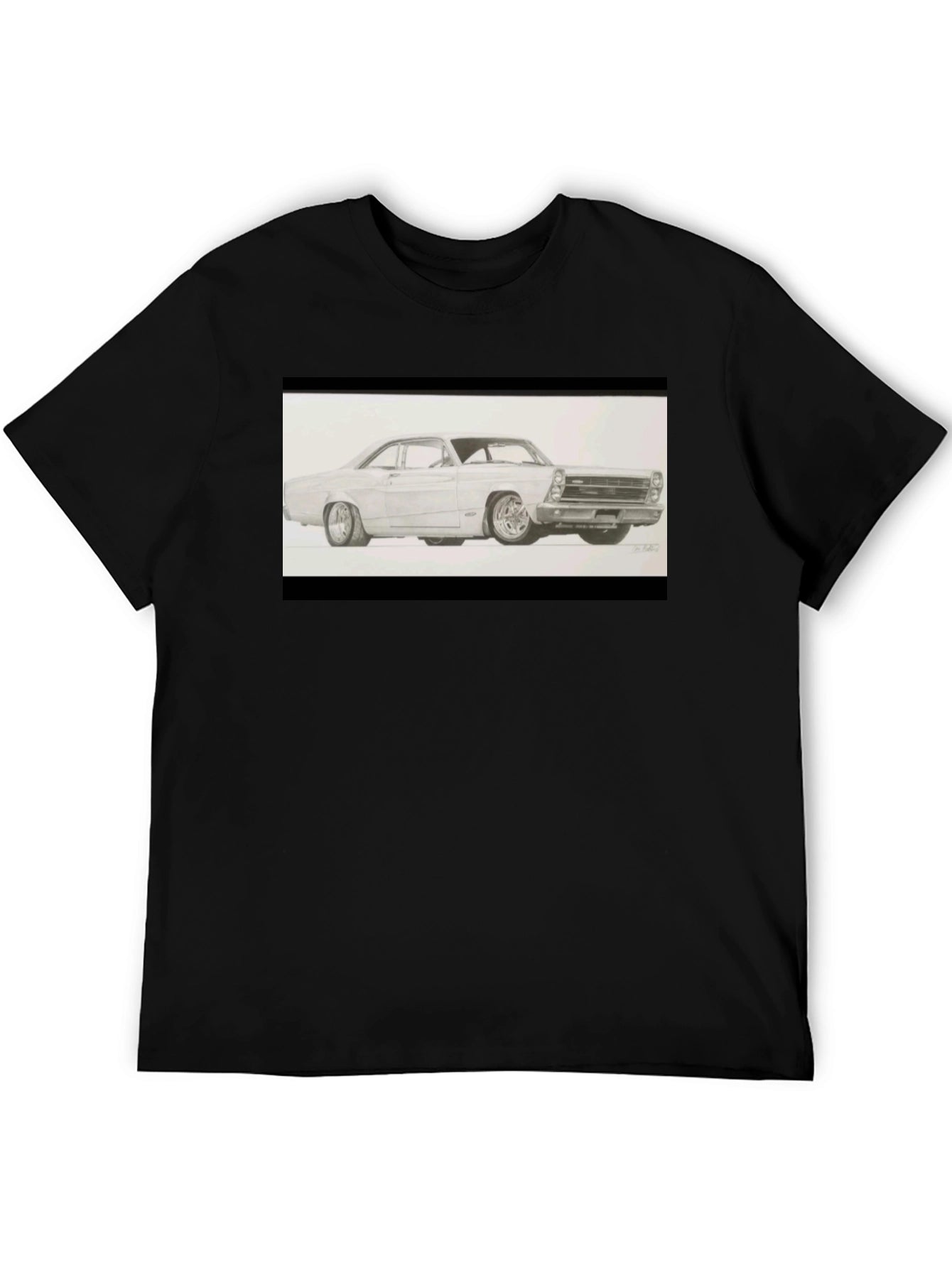 Classic Car Graphic Tee - Black