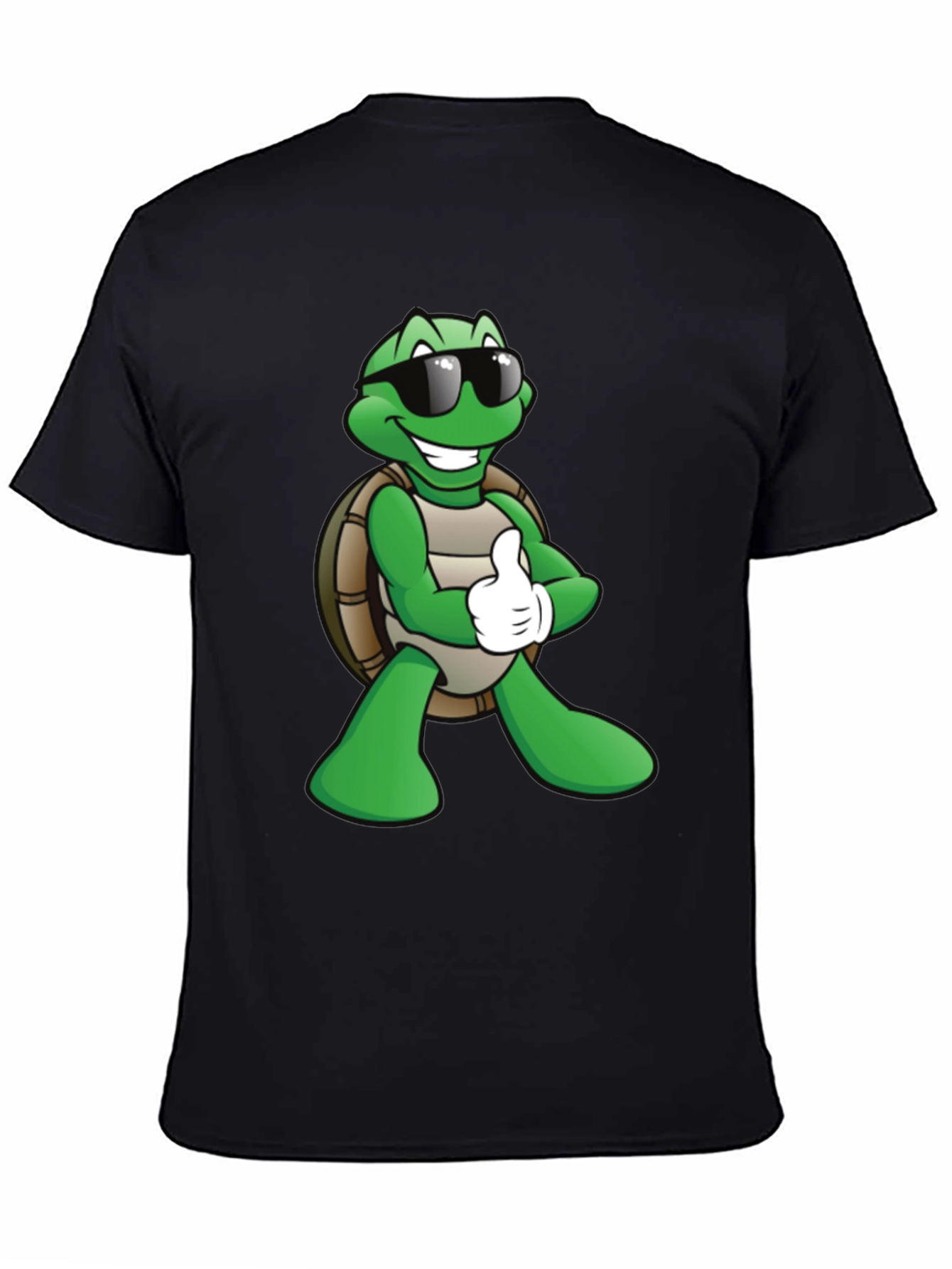 Cool Turtle Graphic T-Shirt - Black