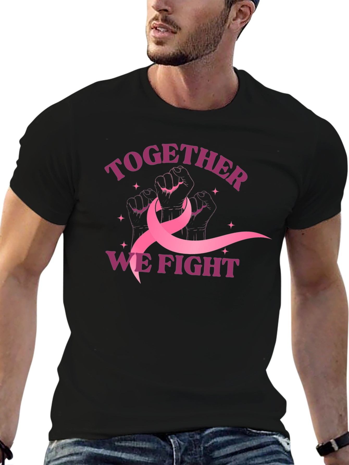 Together We Fight Breast Cancer Awareness T-Shirt
