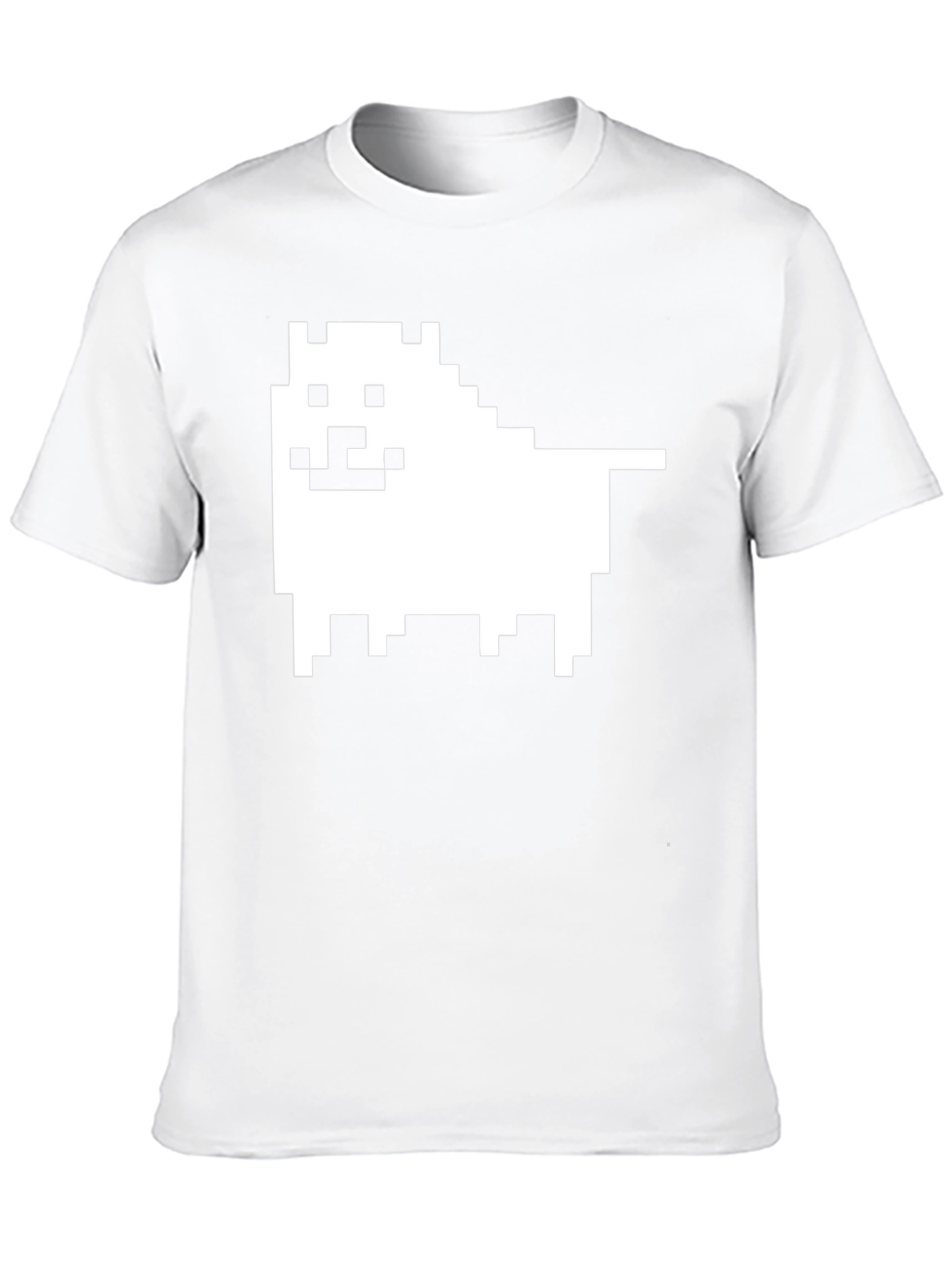 Undertale Dog Pixel Art Black T-Shirt