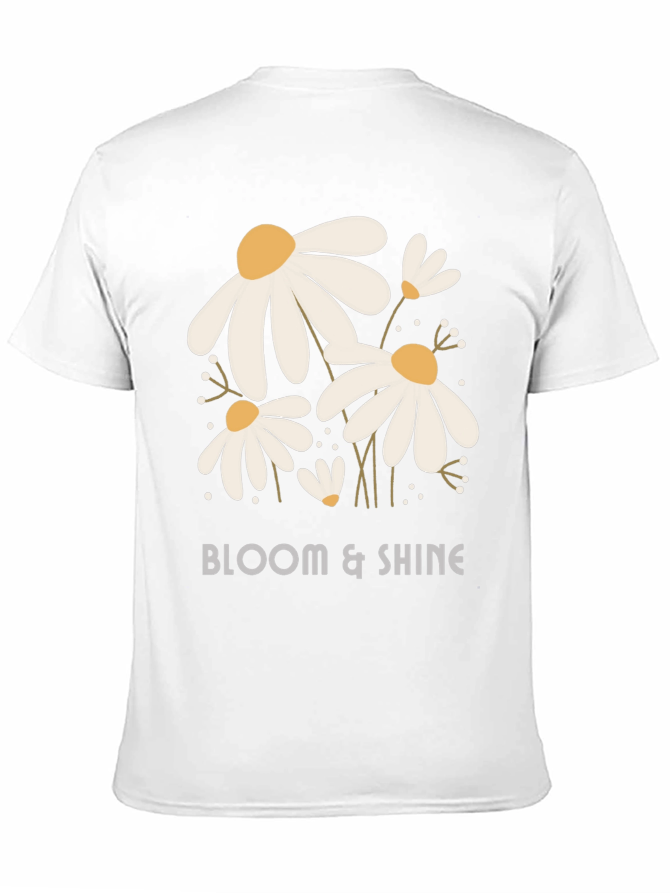 Bloom & Shine Graphic Tee - Black Cotton Shirt