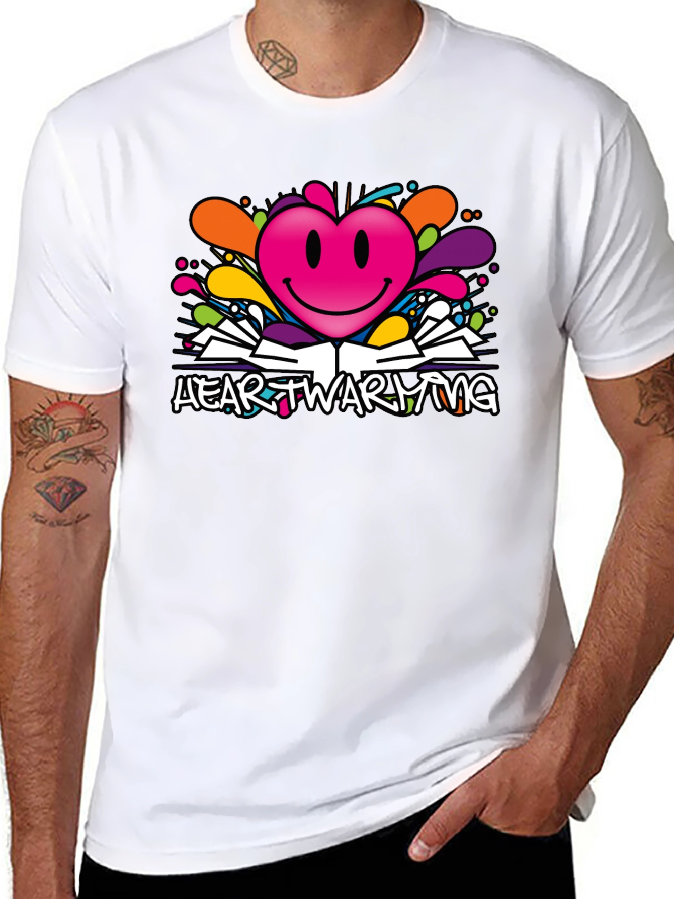 Heartwarming Graphic Tee - Stylish Design