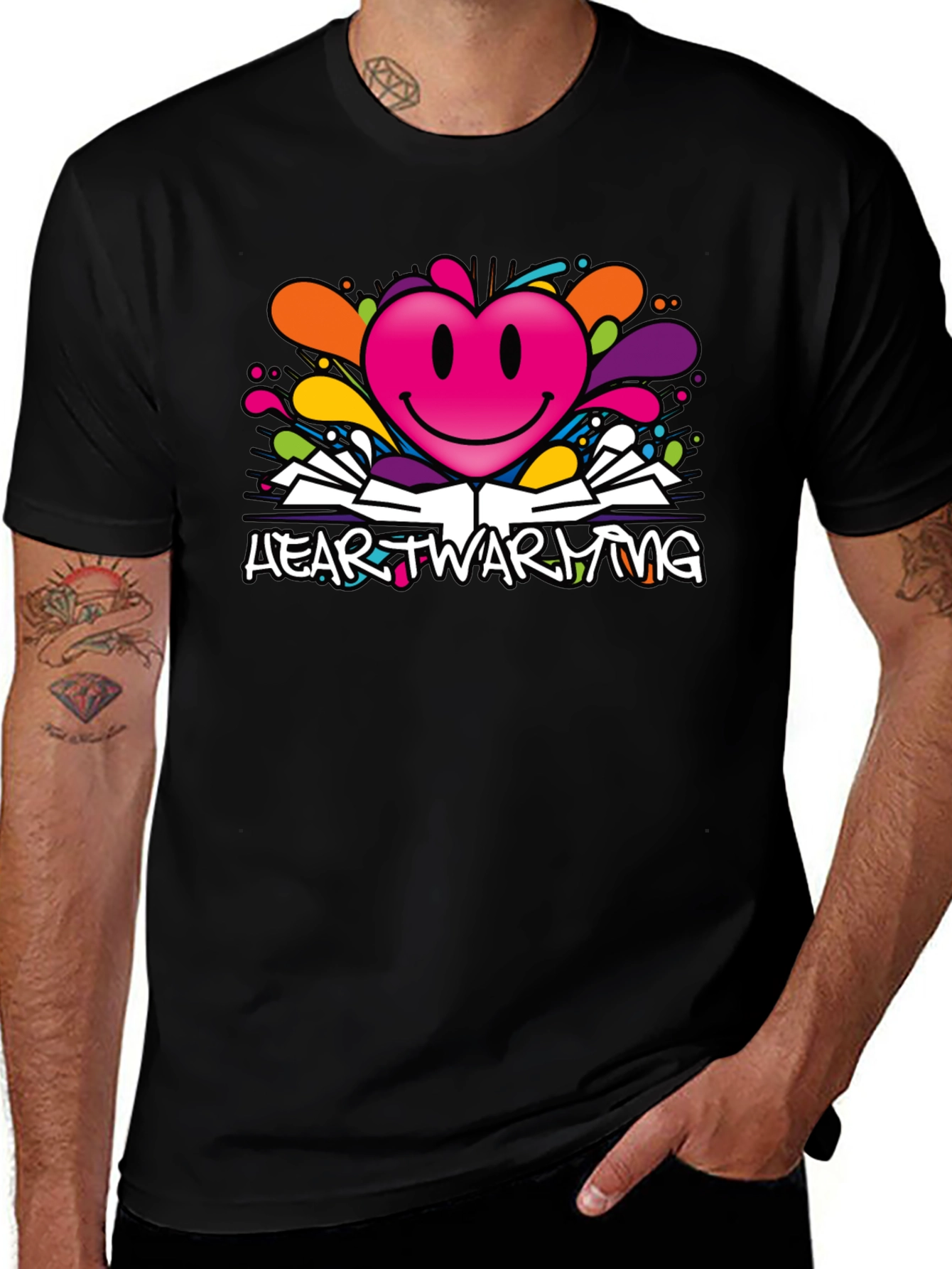 Heartwarming Graphic Tee - Stylish Design