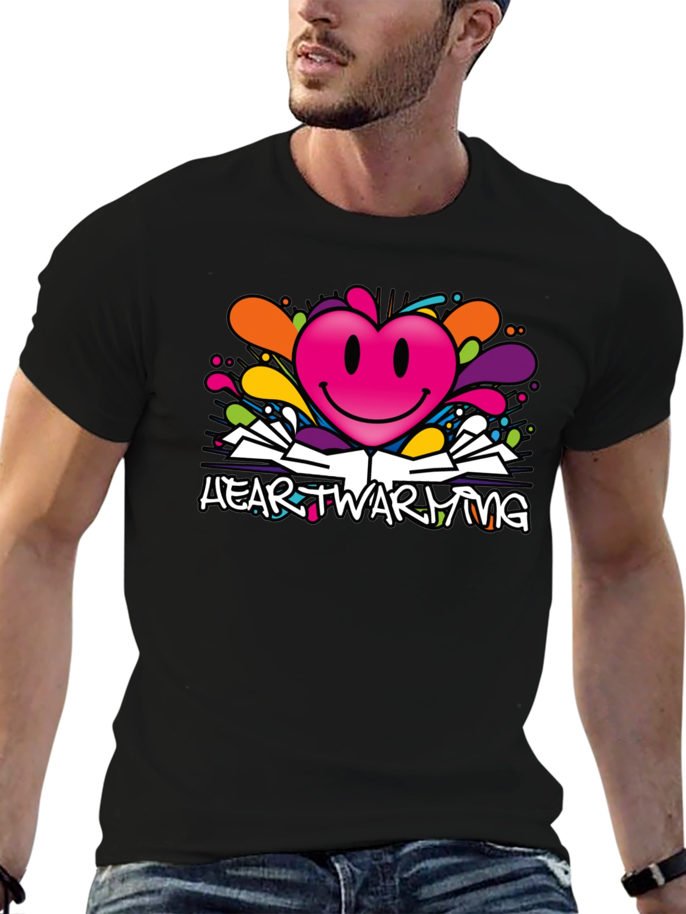 Heartwarming Graphic Tee - Stylish Design