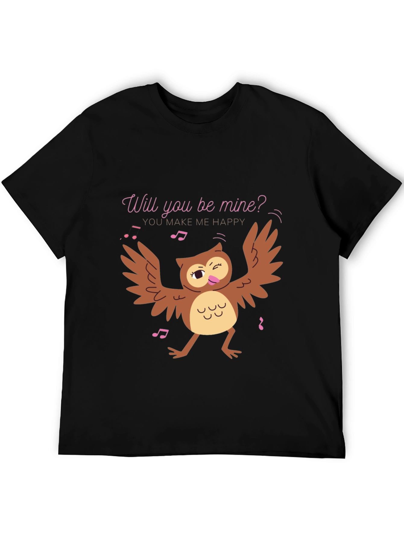 Whimsical Owl Valentines Day T-Shirt