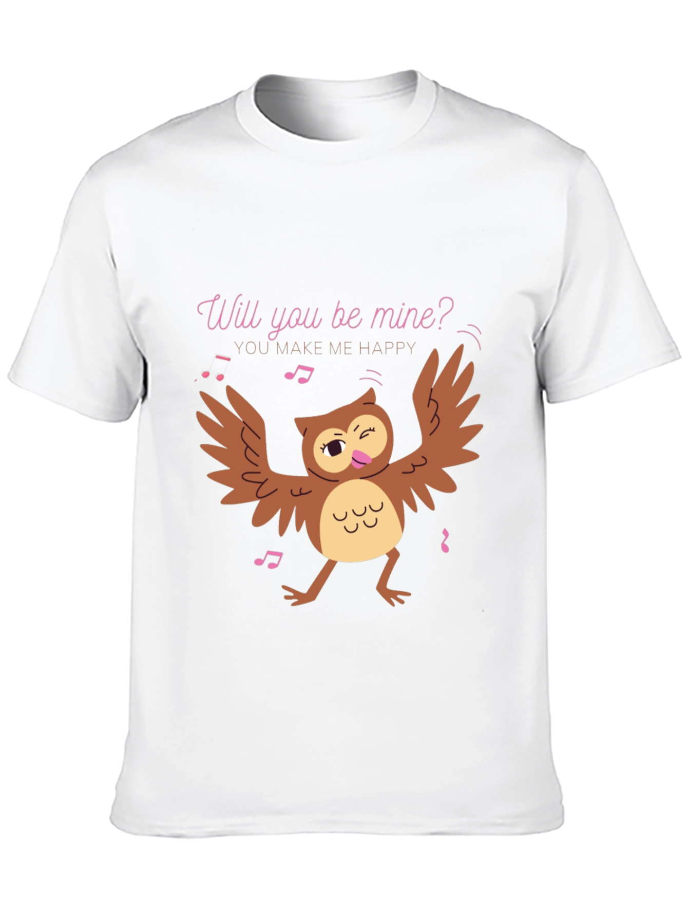 Whimsical Owl Valentines Day T-Shirt