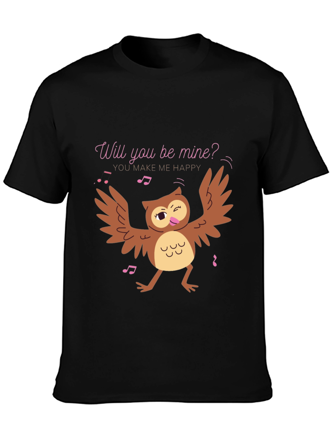 Whimsical Owl Valentines Day T-Shirt