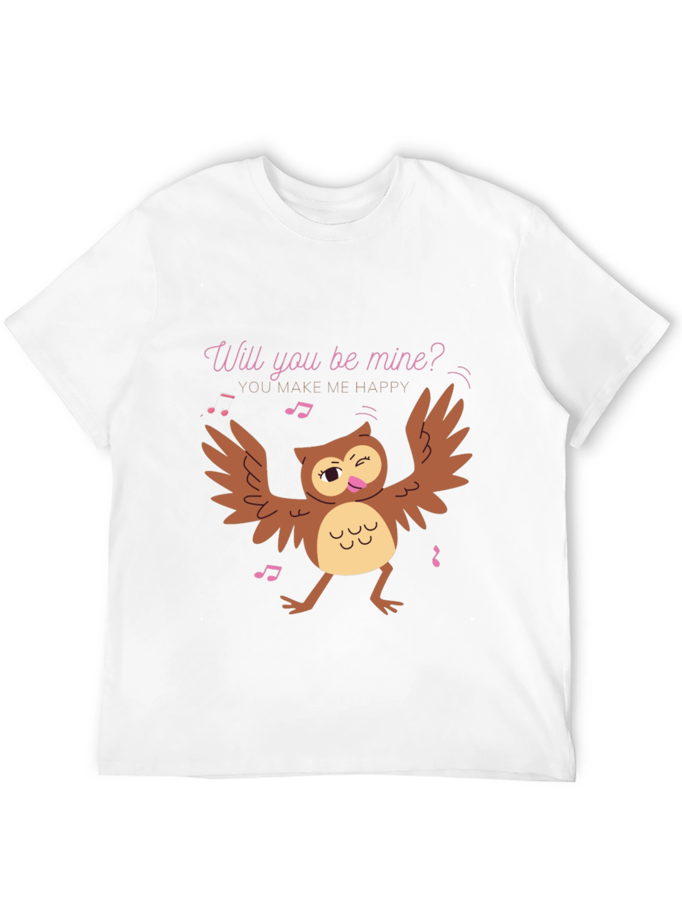 Whimsical Owl Valentines Day T-Shirt
