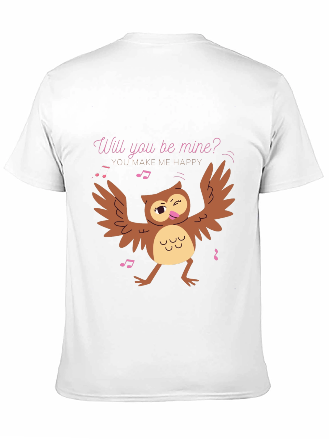 Whimsical Owl Valentines Day T-Shirt