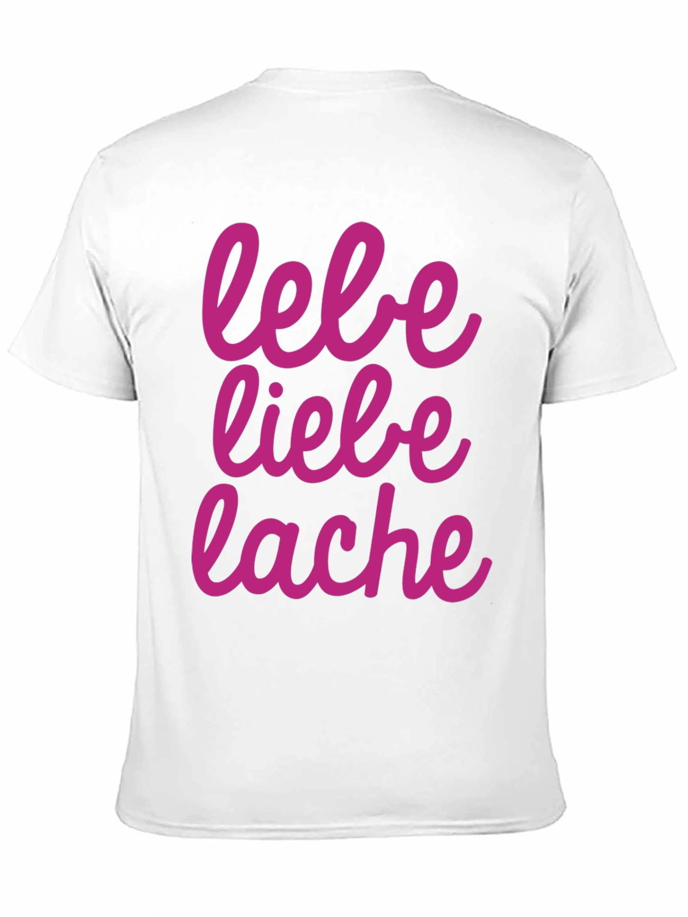 Lebe Liebe Lache Graphic Tee - Black
