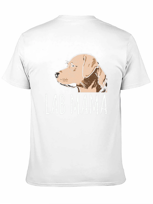 Lab Mama Dog Graphic Tee - Black