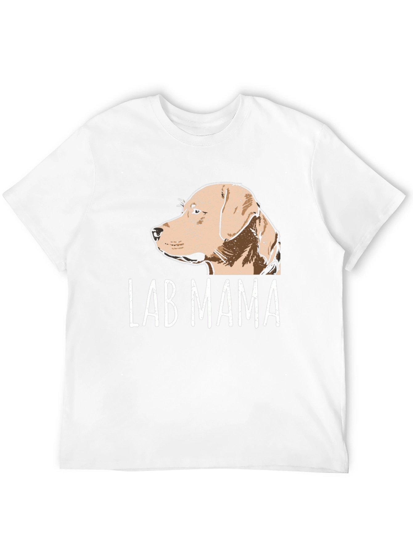 Lab Mama Dog Graphic Tee - Black