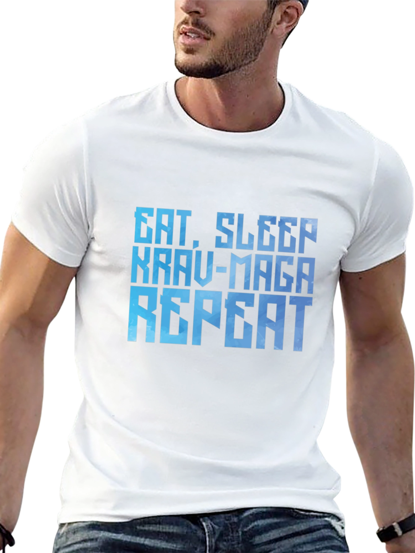 Eat Sleep Krav-Maga Repeat Black T-Shirt