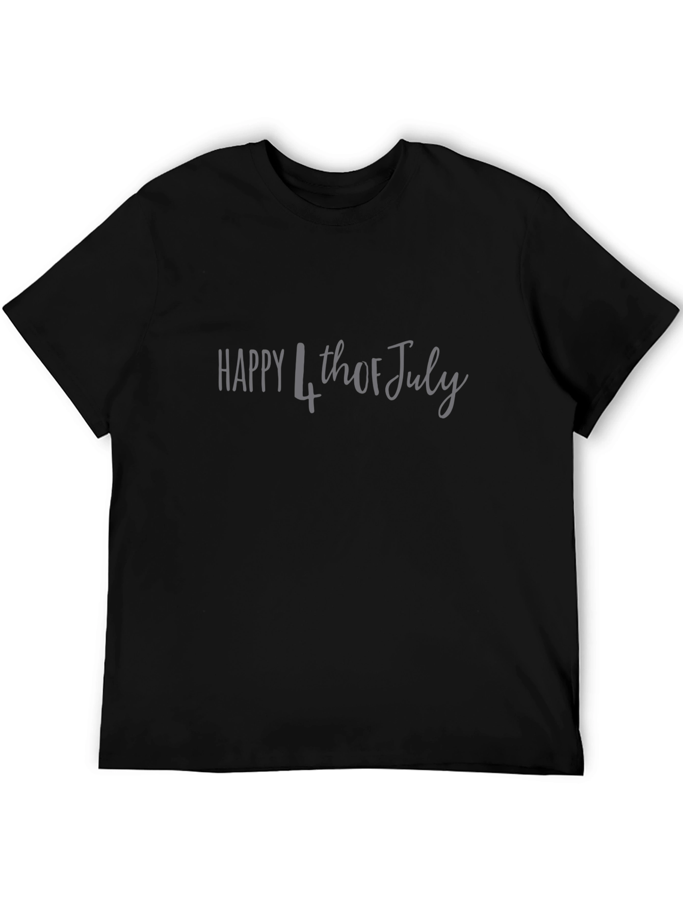 Happy 4th of July Graphic Tee - Black