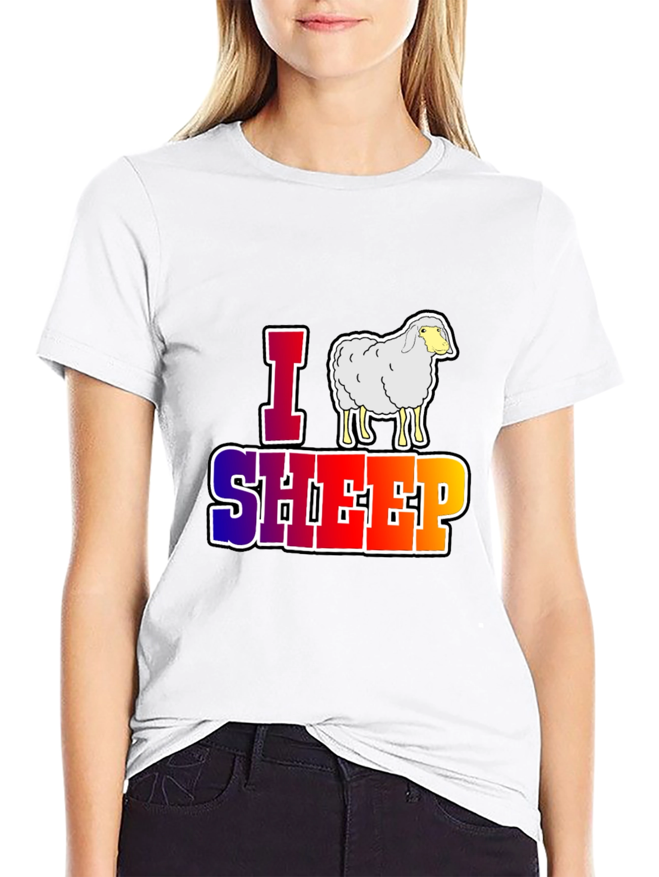 I Sheep Graphic T-Shirt - Unique Animal Lover Tee