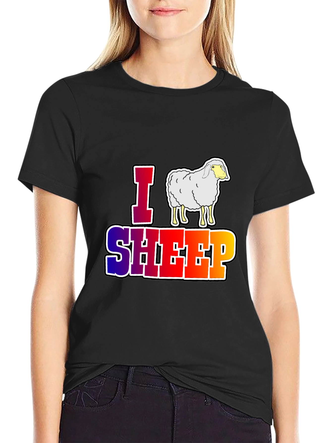 I Sheep Graphic T-Shirt - Unique Animal Lover Tee