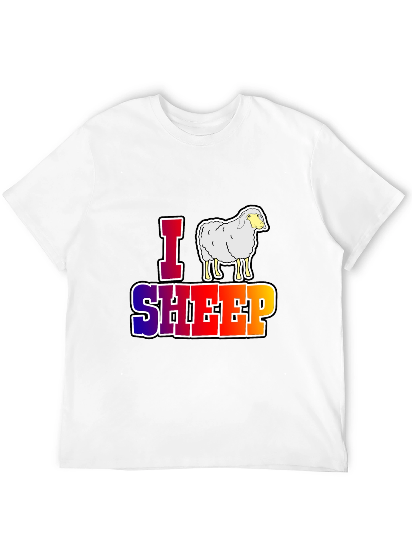 I Sheep Graphic T-Shirt - Unique Animal Lover Tee