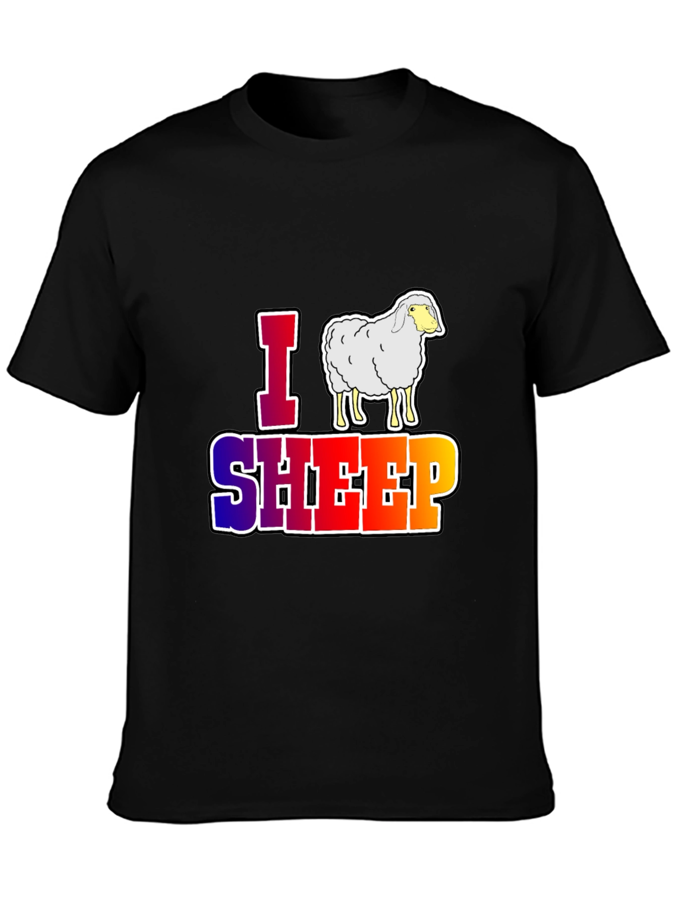 I Sheep Graphic T-Shirt - Unique Animal Lover Tee