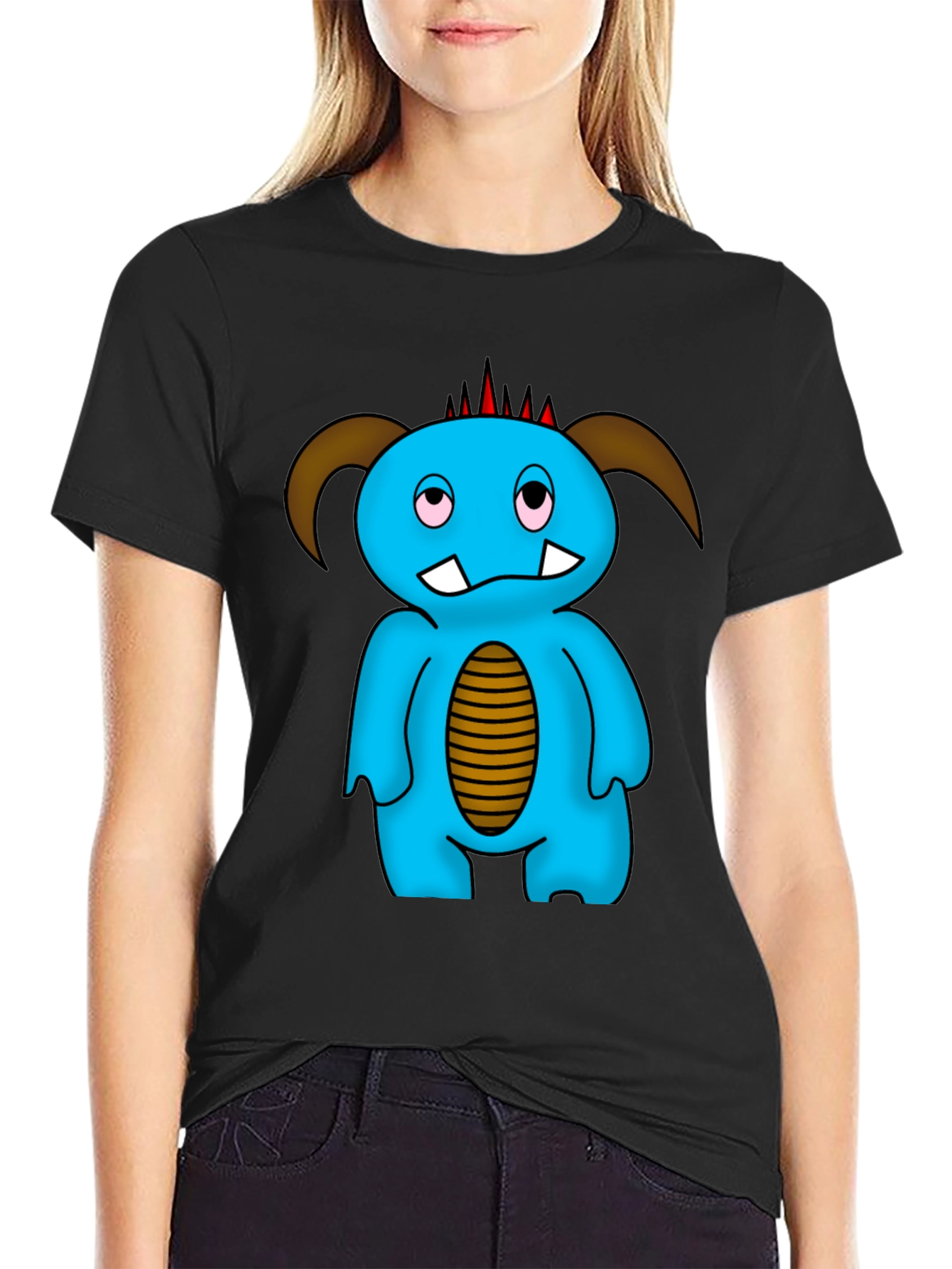 Monster Graphic Tee - Unique Cartoon T-Shirt