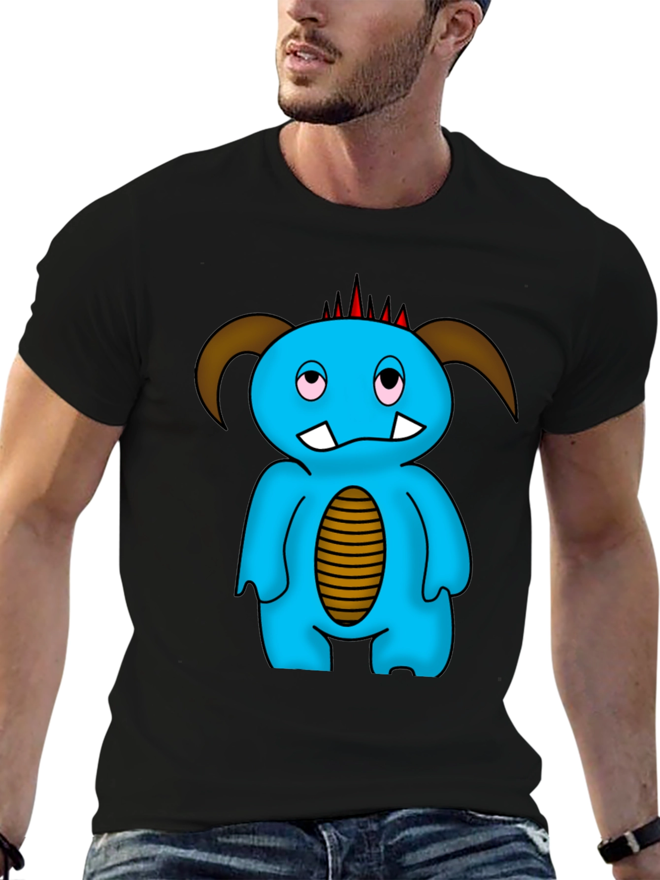 Monster Graphic Tee - Unique Cartoon T-Shirt