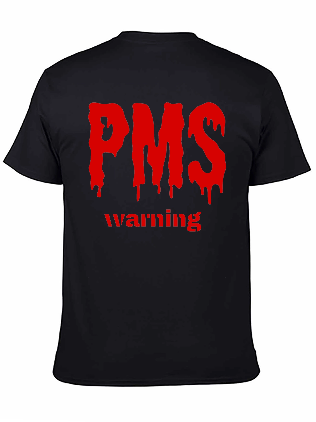 PMS Warning Graphic T-Shirt - Black