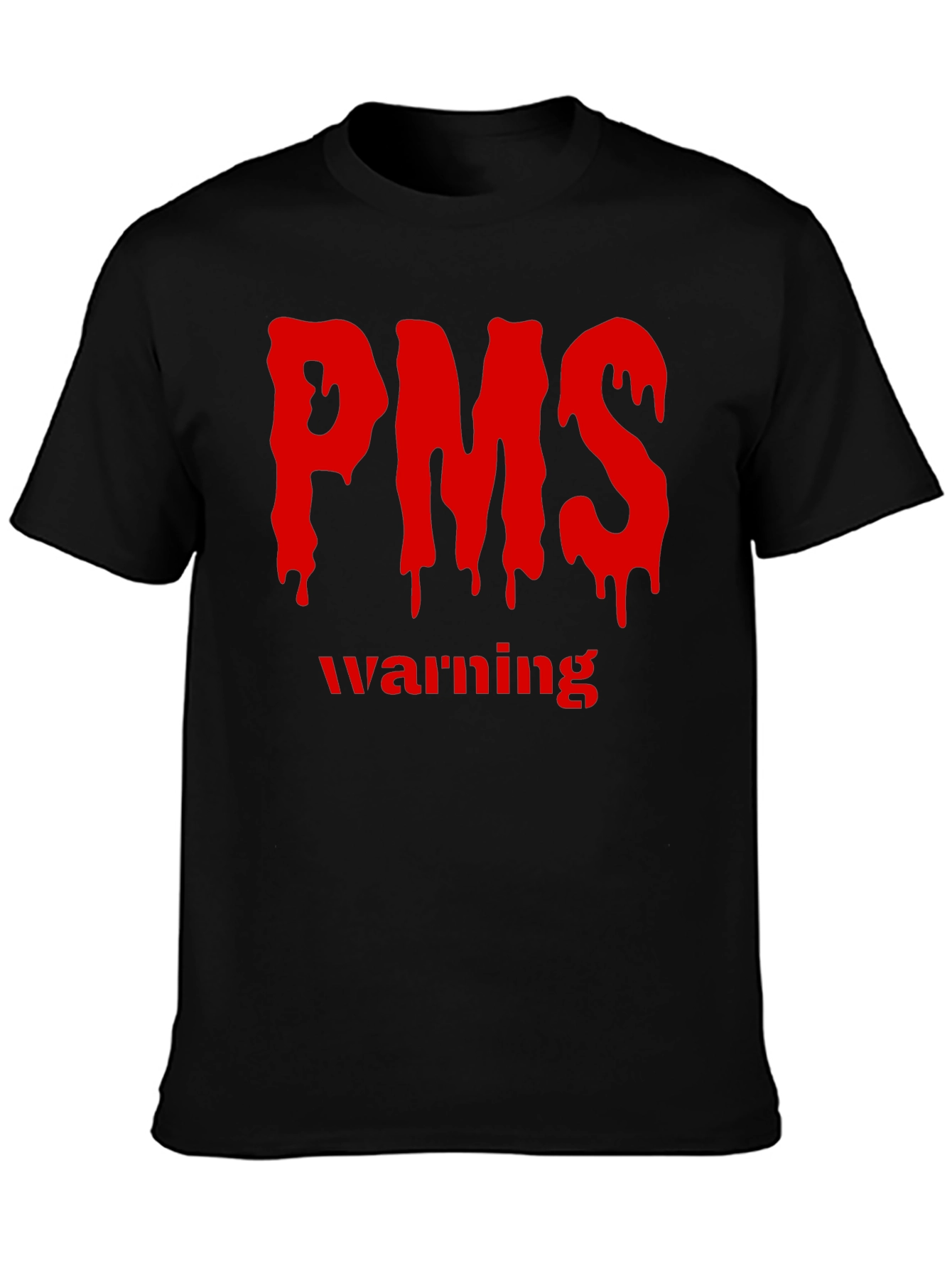 PMS Warning Graphic T-Shirt - Black