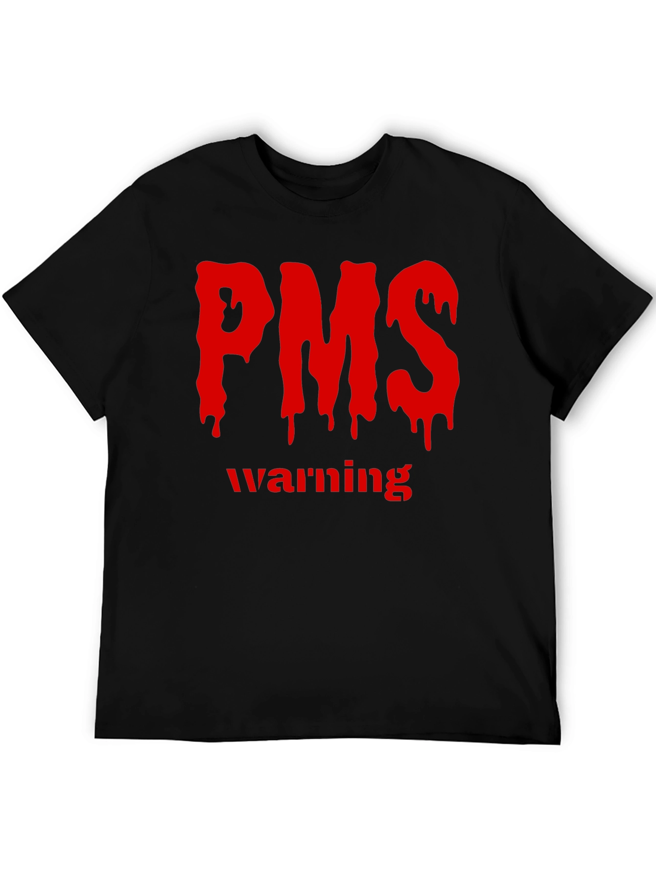 PMS Warning Graphic T-Shirt - Black