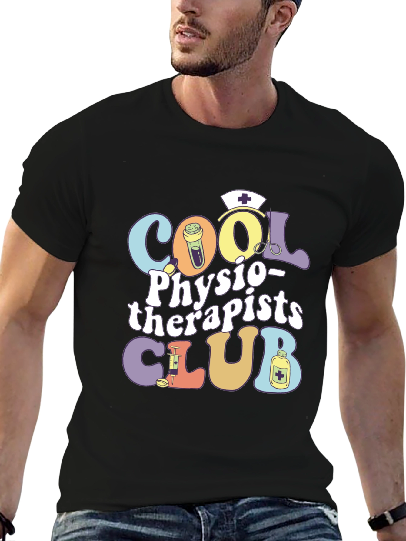 Cool Physiotherapists Club Graphic T-Shirt