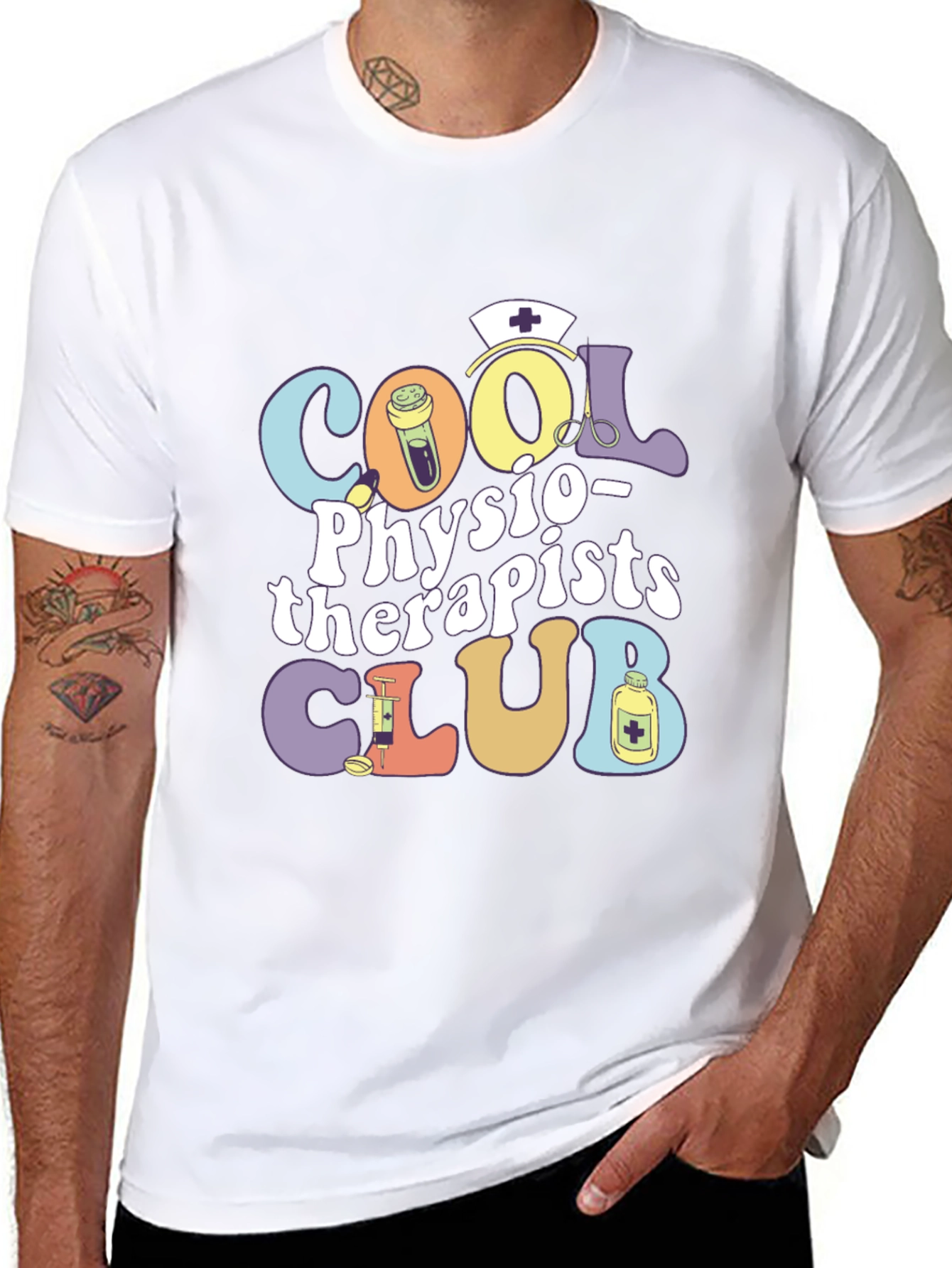Cool Physiotherapists Club Graphic T-Shirt
