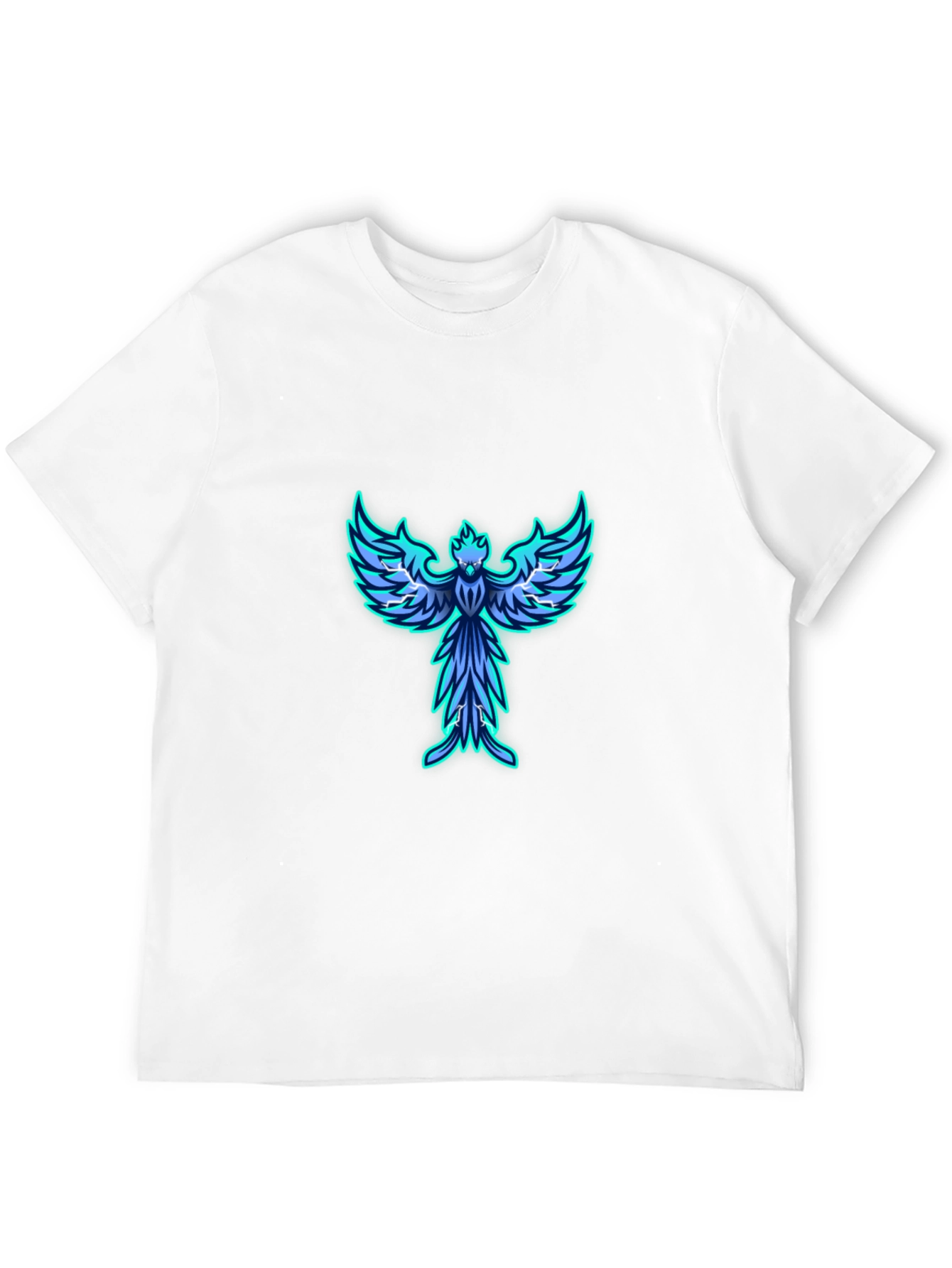 Phoenix Graphic Print Black T-Shirt