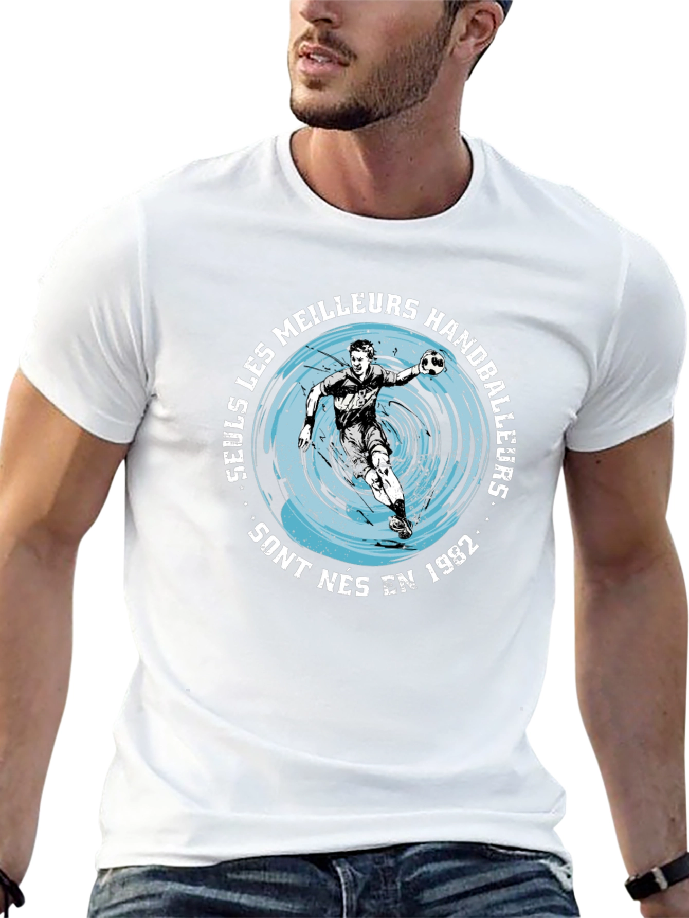 Handball Player Graphic Tee - Born in 1982