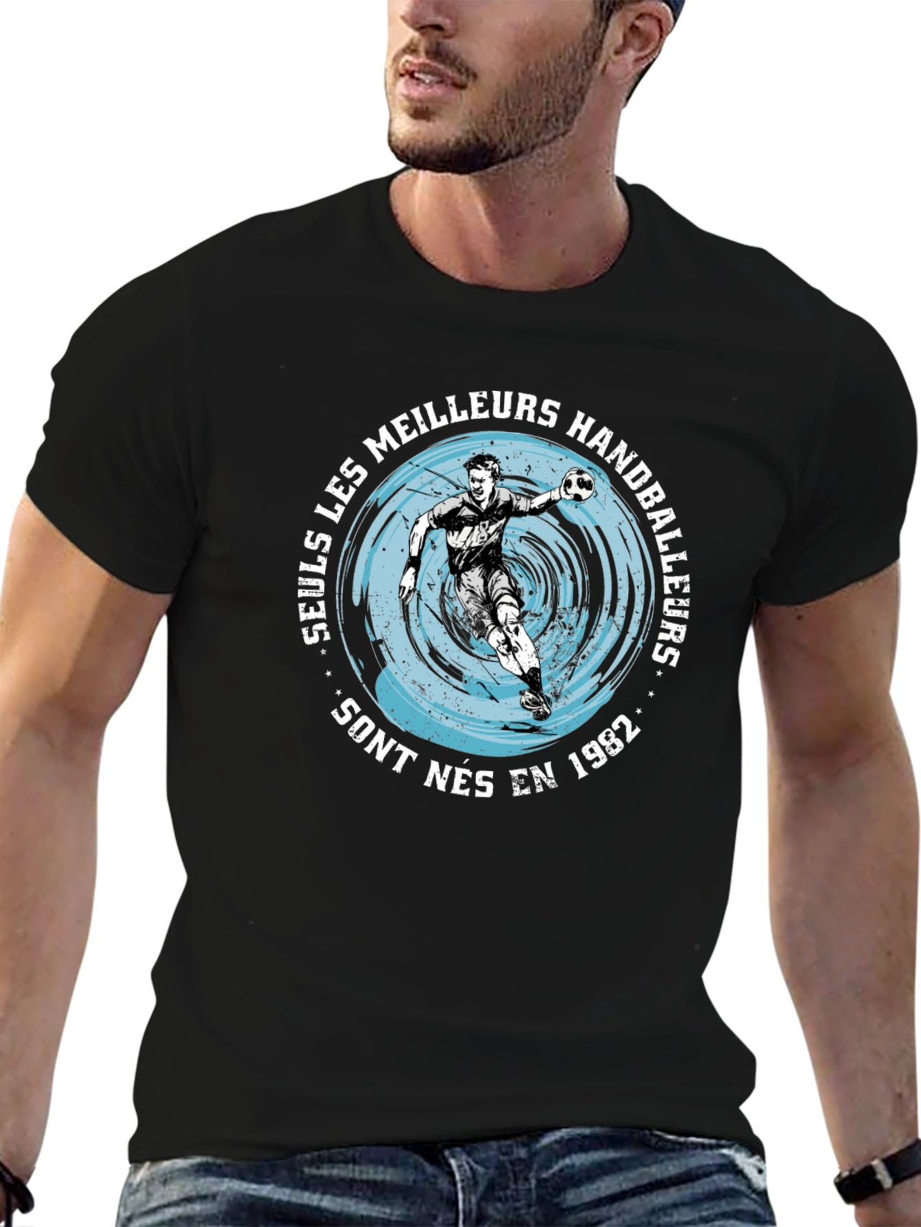 Handball Player Graphic Tee - Born in 1982