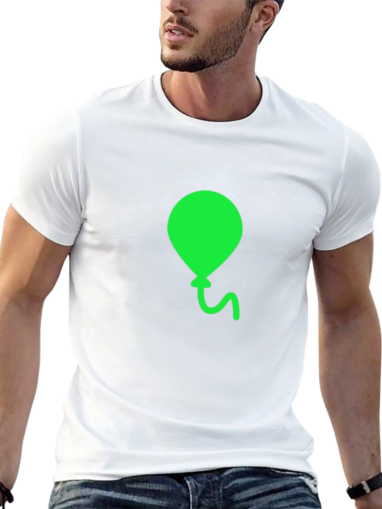 Green Balloon Graphic Tee - Casual Comfort