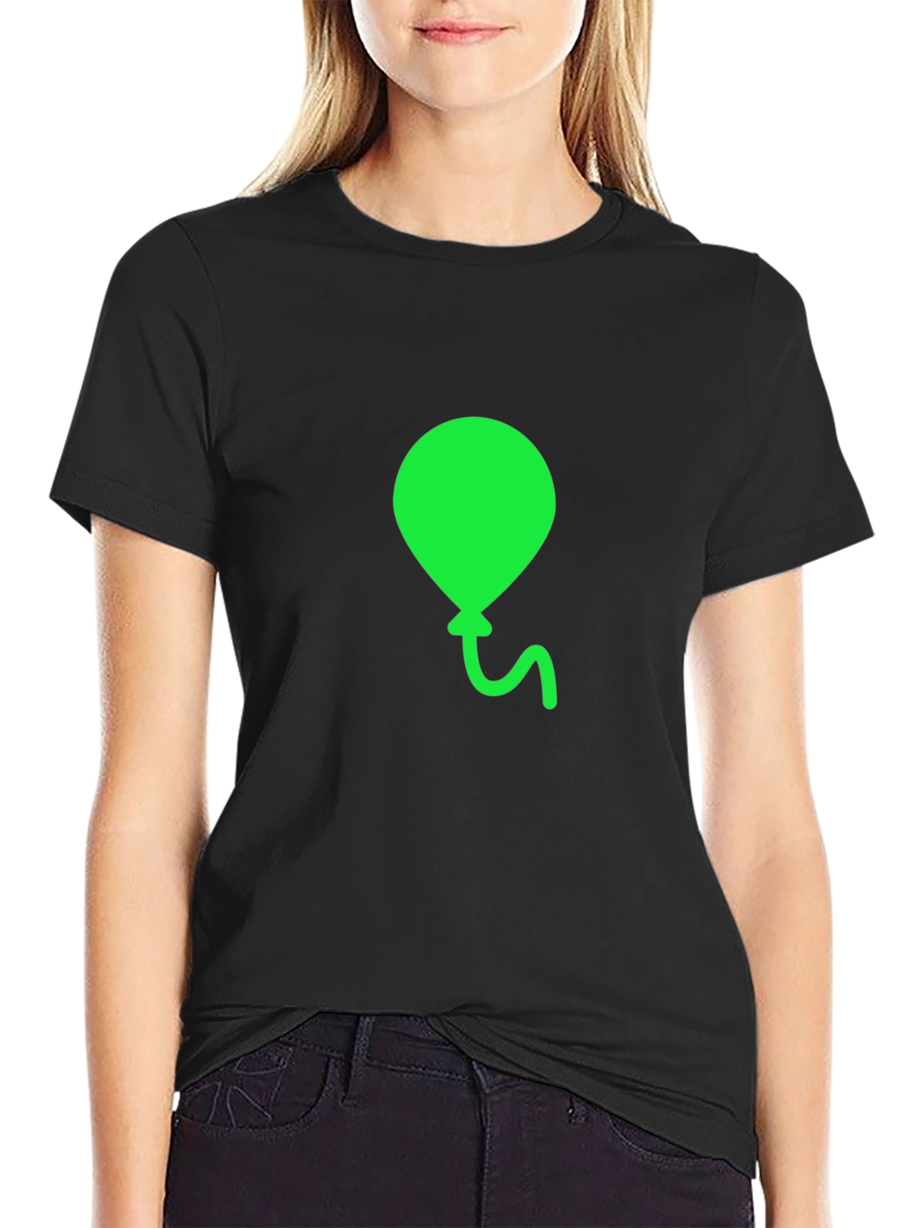 Green Balloon Graphic Tee - Casual Comfort