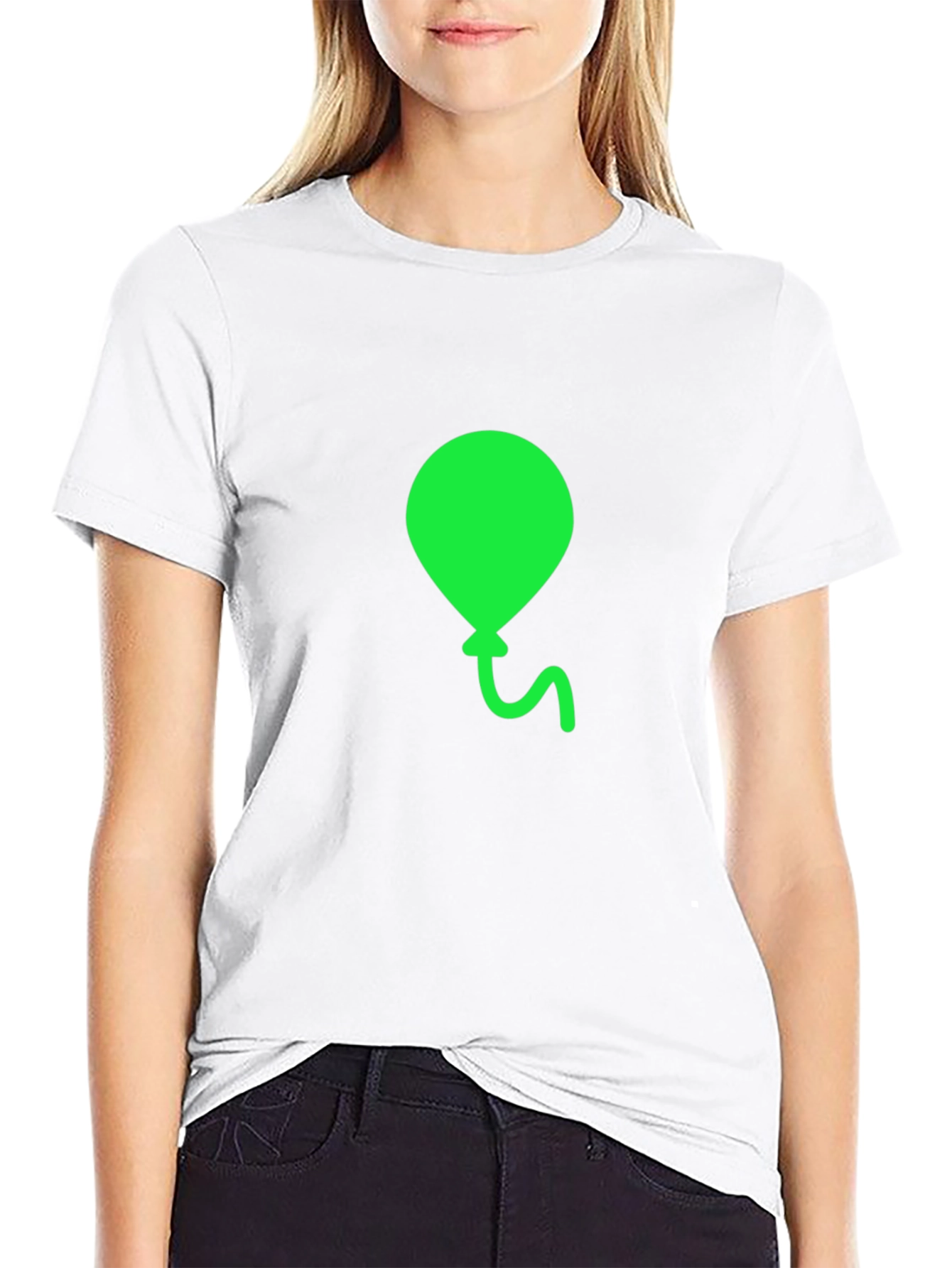 Green Balloon Graphic Tee - Casual Comfort