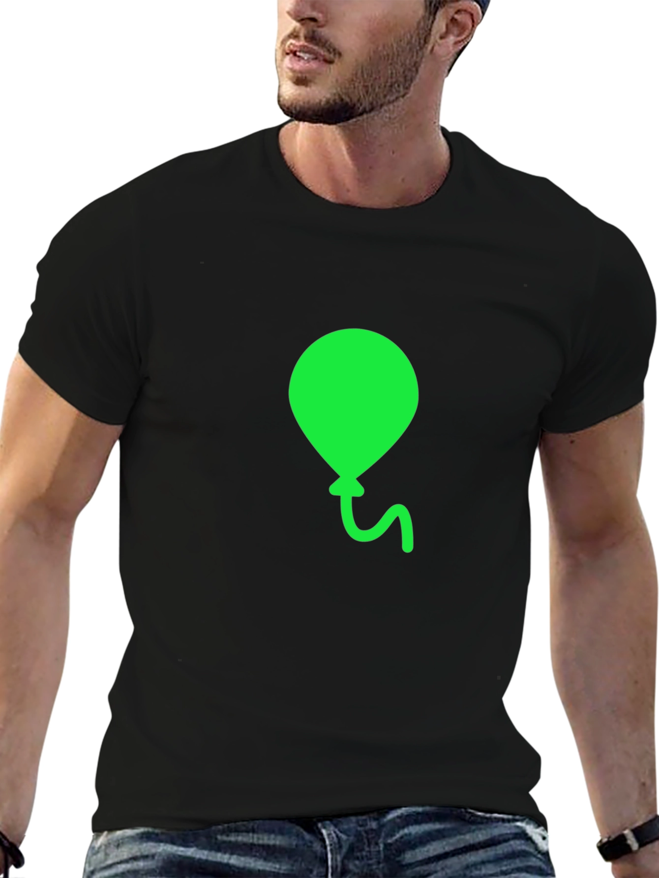 Green Balloon Graphic Tee - Casual Comfort