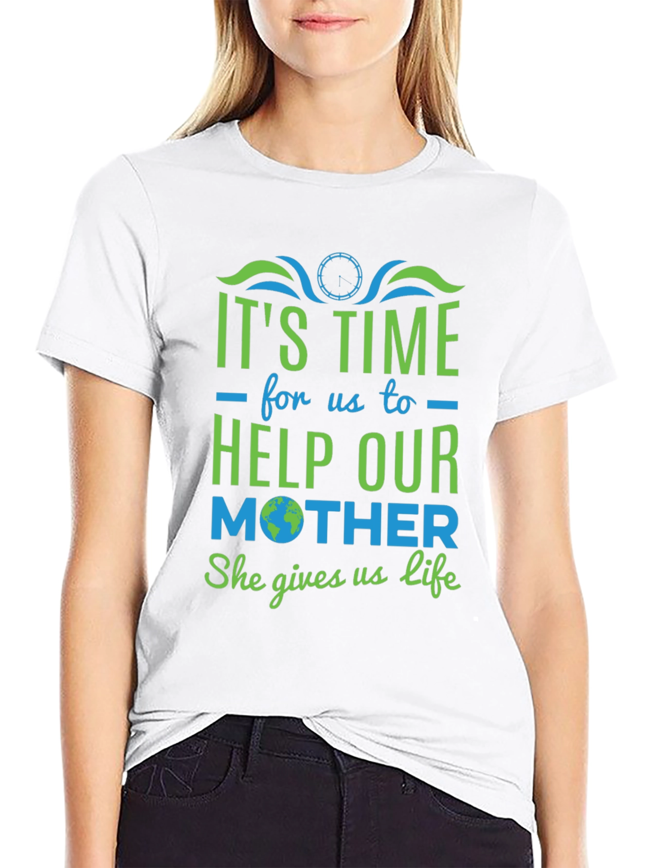 Eco-Friendly Graphic Tee: Help Our Mother