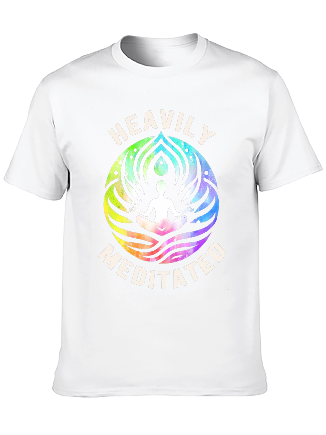 Heavily Meditated Graphic Tee - Black Cotton