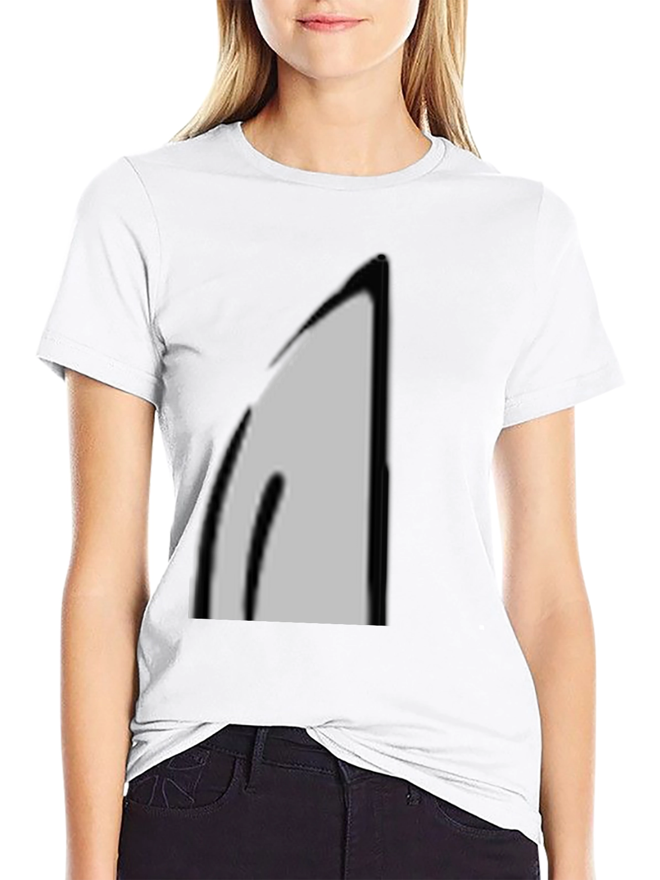 Minimalist Black T-Shirt - Abstract Graphic Tee