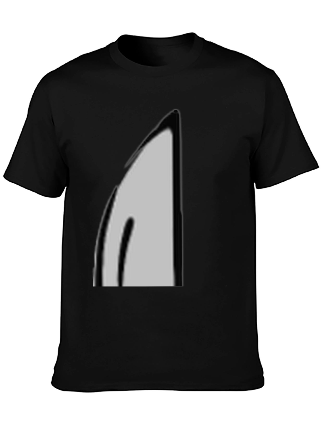 Minimalist Black T-Shirt - Abstract Graphic Tee
