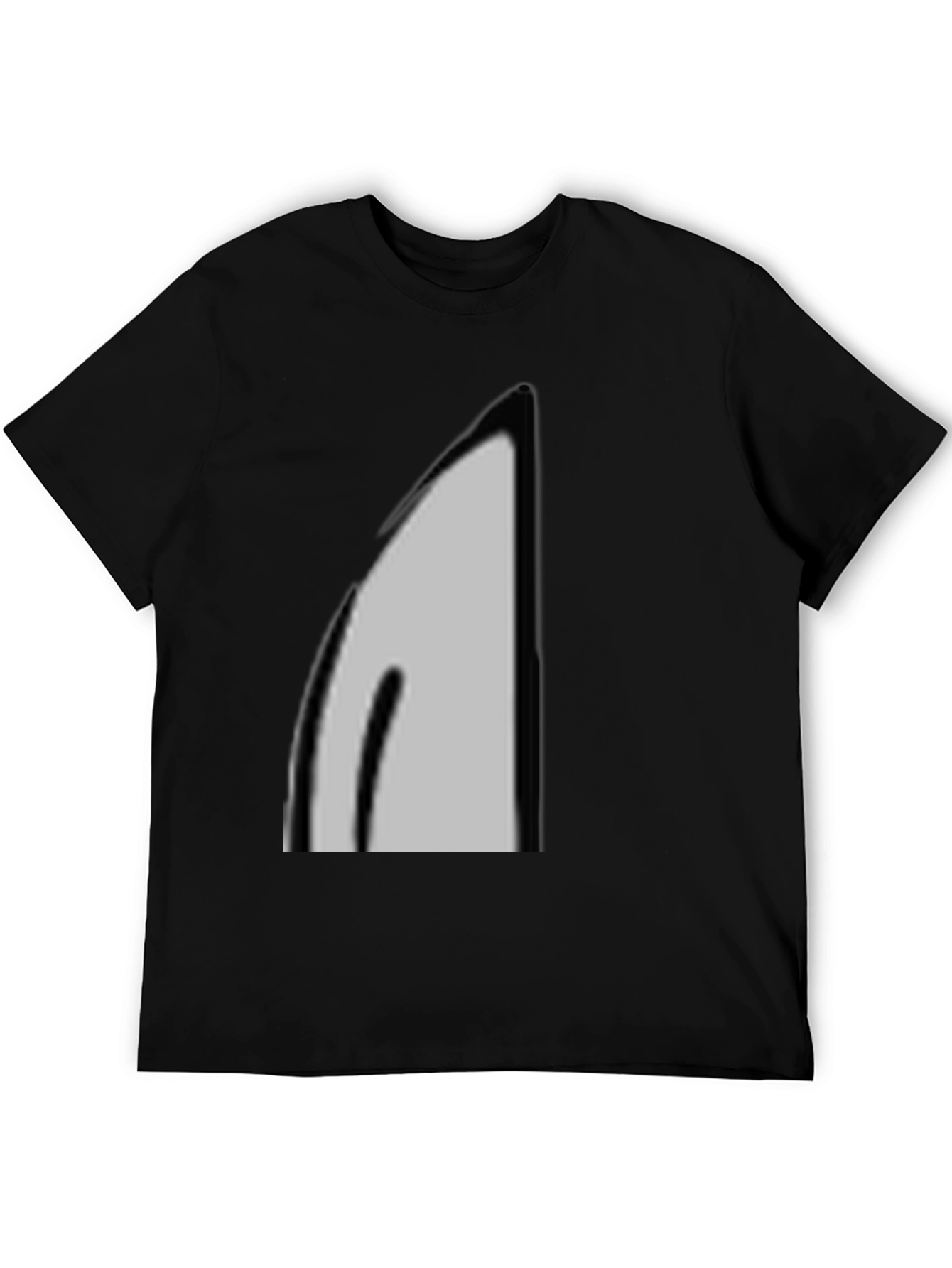 Minimalist Black T-Shirt - Abstract Graphic Tee