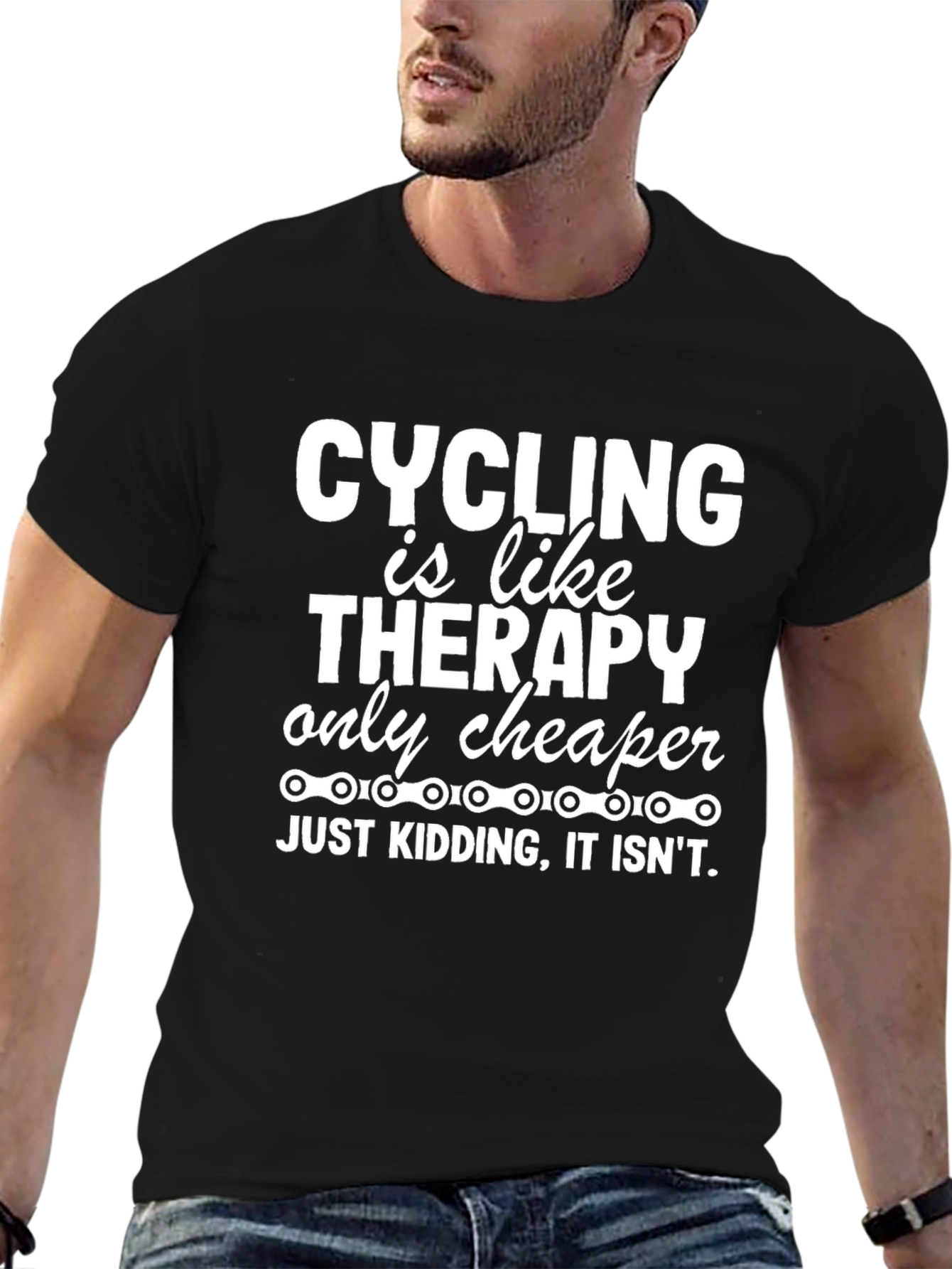 Cycling Therapy T-Shirt - Funny Biker Tee